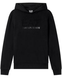 EA7 - Sudadera Con Capucha Y Detalle De Logo - Lyst