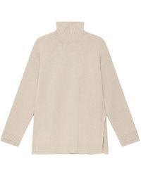 Maliparmi - Roll-Neck Side-Slit Sweater - Lyst