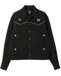 Needles - Butterfly-Embroidered Piped Jacket - Lyst