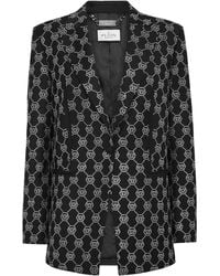 Philipp Plein - Monogram-Embellished Wool Blazer - Lyst