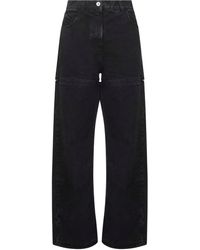 The Attico - Washed Denim Cut-Out Jeans - Lyst
