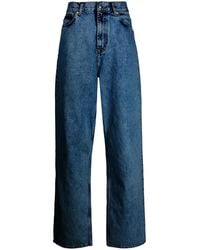 Wardrobe NYC - Low-Rise Straight-Leg Jeans - Lyst