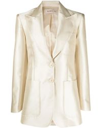 Blanca Vita - Single-Breasted Button-Fastening Jacket - Lyst