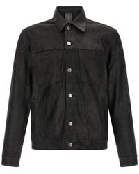 Giorgio Brato - Velour-Texture Leather Jacket - Lyst