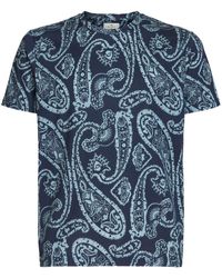 Etro - Paisley-print Cotton T-shirt - Lyst