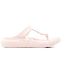 Stuart Weitzman - Open Toe Slip-On Sandals - Lyst