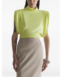Mugler - Jersey Blouse - Lyst