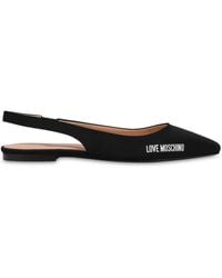 Love Moschino - Ballerinas Aus Leder - Lyst