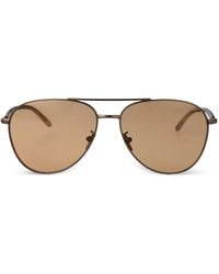 Giorgio Armani - Navigator-Frame Sunglasses - Lyst
