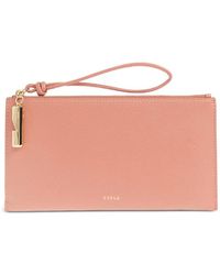 Furla - Iride Leather Clutch Bag - Lyst