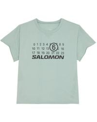MM6 MAISON MARGIELA X SALOMON - X Salomon Logo-Print T-Shirt - Lyst
