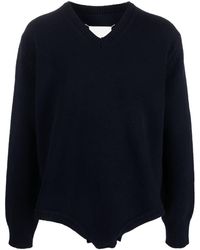 Maison Margiela - Navy Blue Sweater - Lyst