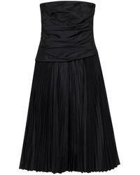 Jonathan Simkhai - Arie Ruched Bustier Midi Dress - Lyst