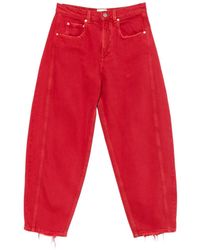 Isabel Marant - Oriane Frayed Jeans - Lyst
