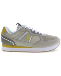 U.S. POLO ASSN. - Nobil Logo-Patch Lace-Up Sneakers - Lyst