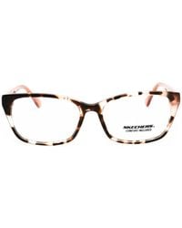 Skechers - Tortoiseshell-Effect Rectangle-Frame Glasses - Lyst