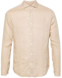 Altea - Long-sleeve Linen Shirt - Lyst