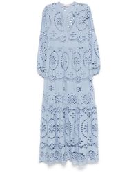 Mc2 Saint Barth - Vestido de algodón con cuello en V - Lyst