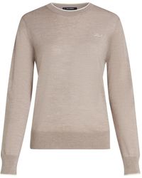 KARL LAGERFELD - Merino-Wool Sweater - Lyst