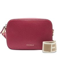 Coccinelle - Small Tebe Pebbled-Leather Crossbody Bag - Lyst