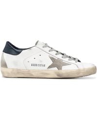 Golden Goose - Super-Star Trainers With Suede Star And Heel Tab - Lyst