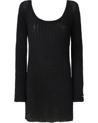 Pinko - Rib-Knit Mini Dress - Lyst