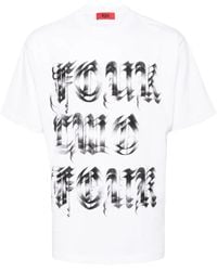 424 - Logo-Print Cotton T-Shirt - Lyst