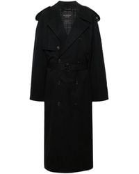 Balenciaga - Long-length Cotton Trench Coat - Lyst