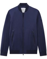 Woolrich - Logo-Appliqué Bomber Jacket - Lyst