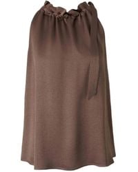 Peserico - Ruffled Tie-Fastening Top - Lyst