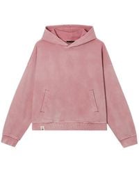 FIVE CM - Skeleton-Embroidered Washed-Effect Hoodie - Lyst
