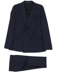 Tagliatore - Pinstripe Double-Breasted Suit - Lyst
