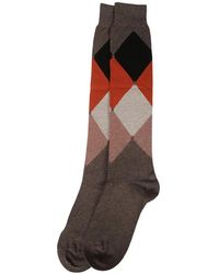 Ballantyne - Argyle-Pattern Socks - Lyst
