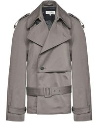 MM6 by Maison Martin Margiela - ダブルブレスト トレンチコート - Lyst