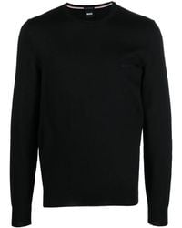 BOSS - Pullover Mit Rundhalsausschnitt - Lyst