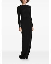 2310 STUDIO - Long-Sleeves Ruched Maxi Dress - Lyst