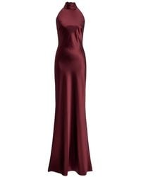 Ralph Lauren - Bow-Detail Halterneck Dress - Lyst