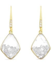 Moritz Glik - 18K Baby Kite Diamond Earrings - Lyst