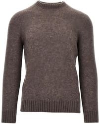 Piacenza Cashmere - Crew-Neck Ribbed-Trim Sweater - Lyst