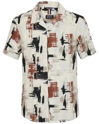 Antony Morato - Abstract-Print Short-Sleeve Shirt - Lyst
