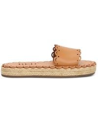 Red(V) - Scalloped Slide Sandals - Lyst