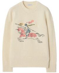 Burberry - Pullover Mit Ritteremblem - Lyst