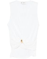 Elisabetta Franchi - Sleeveless Top - Lyst
