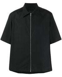 Givenchy - Short Sleeve Boxy Fit Zipped Shirt - Lyst