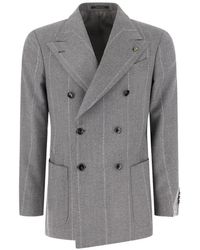 Gabriele Pasini - Pinstripe Double-Breasted Blazer - Lyst
