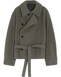 Lemaire - ベルテッド ダブルコート - Lyst