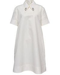 Jil Sander - Vestido con detalle en el cuello - Lyst