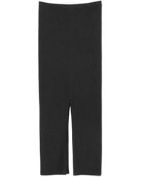 Nanushka - Low-Rise Split Midi Skirt - Lyst