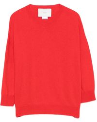 Vanisé - V-Neck Three-Quarter-Sleeve Sweater - Lyst