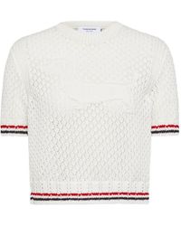 Thom Browne - Hector T-Shirt With Openwork Design - Lyst